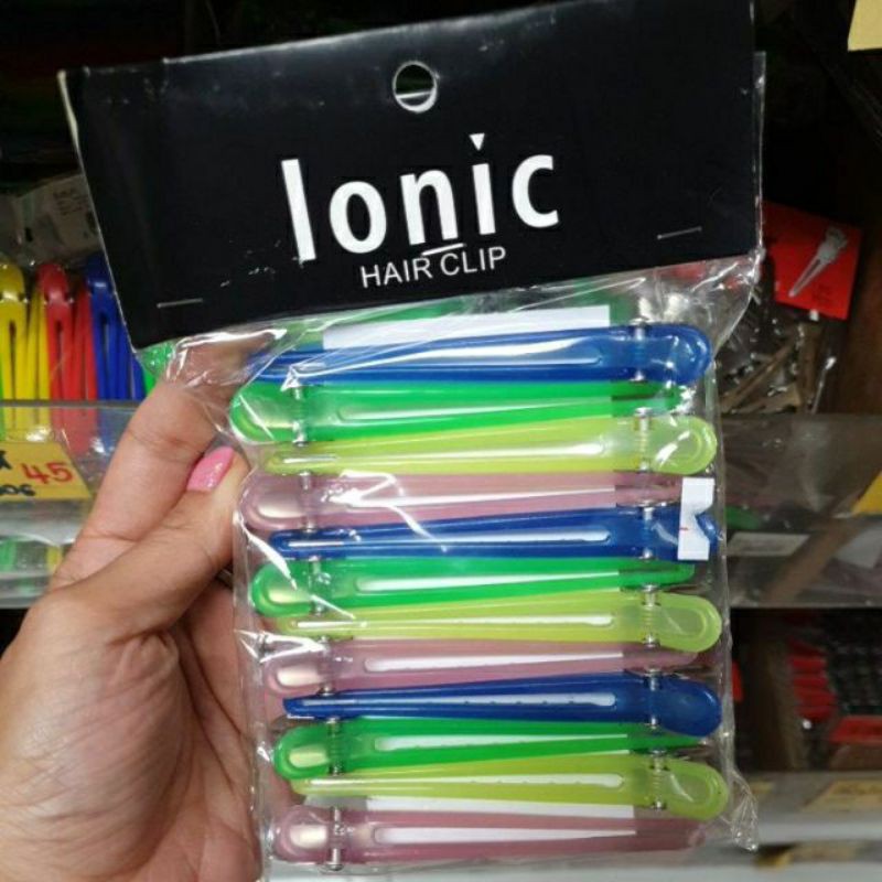 IONIC กิ๊บหนีบผม กิ๊บปากเป็ดแบ่งผม1ห่อ มี 12 ชิ้น