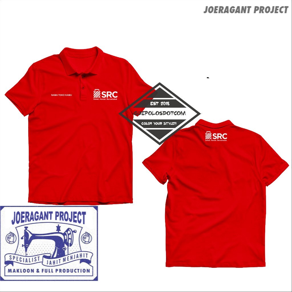 เสื้อโปโล เสื้อโปโล SAMPOERNA RETAIL COMMUNITY SRC Use Shop Name - KAOS SAMPOERNA JP