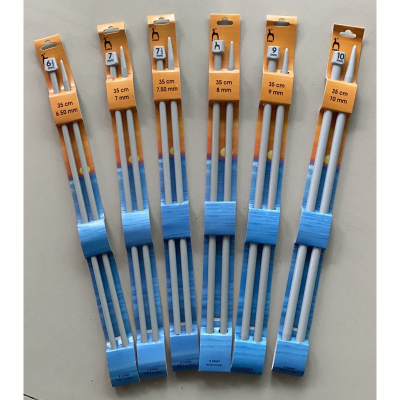 ไม้นิต PONY ยาว 35 cm 6.5 mm,7 mm,7.5 mm, 8 mm,9 mm,10 mm
