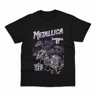 เสื้อยืด พิมพ์ลาย Metallica 3 Band Music Louisville