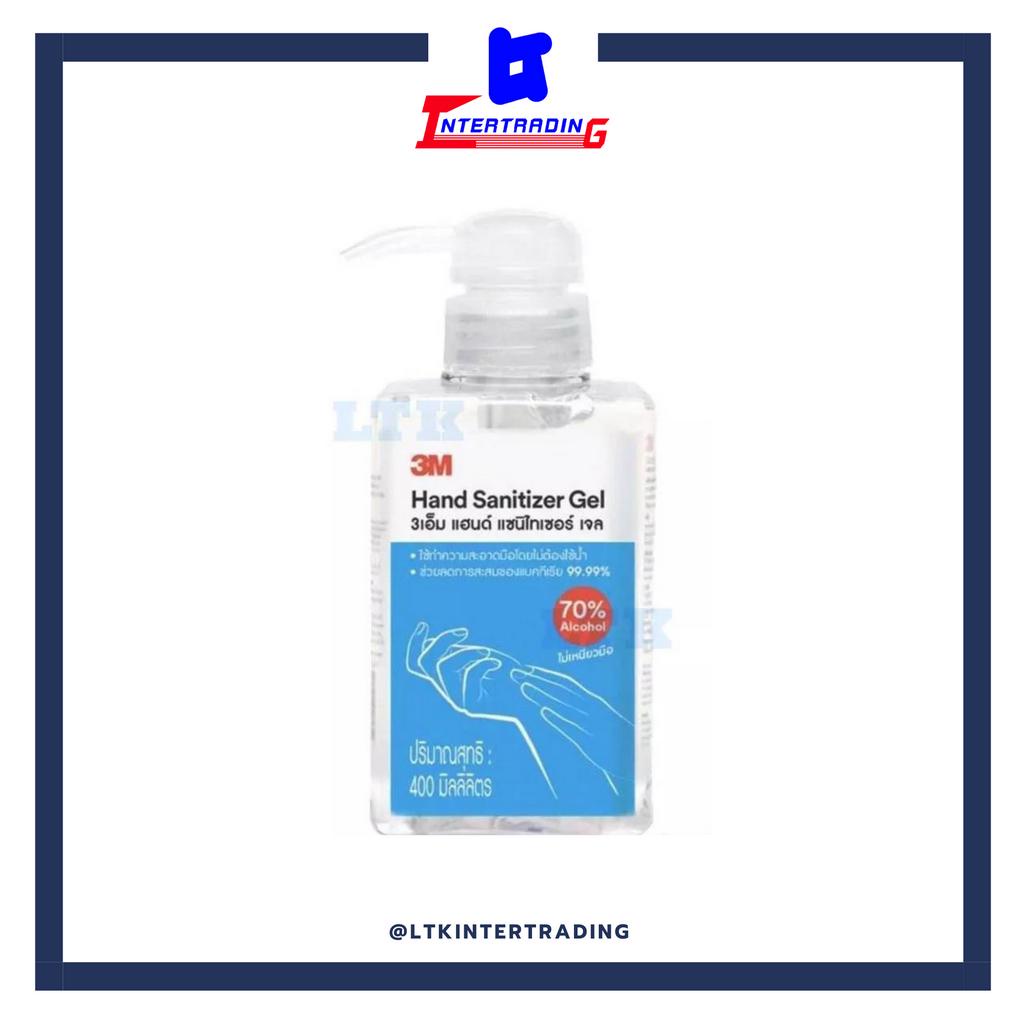 แอลกอฮอล์เจล ล้างมือ  70% 3M ขนาด 400มล (ขวด)
