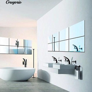 Gregorio 16 ชิ้นกระเบื้องสติกเกอร์ติดผนังสติกเกอร์ตกแต่งรูปสี่เหลี่ยมจัตุรัส 15x15cm DIY Art