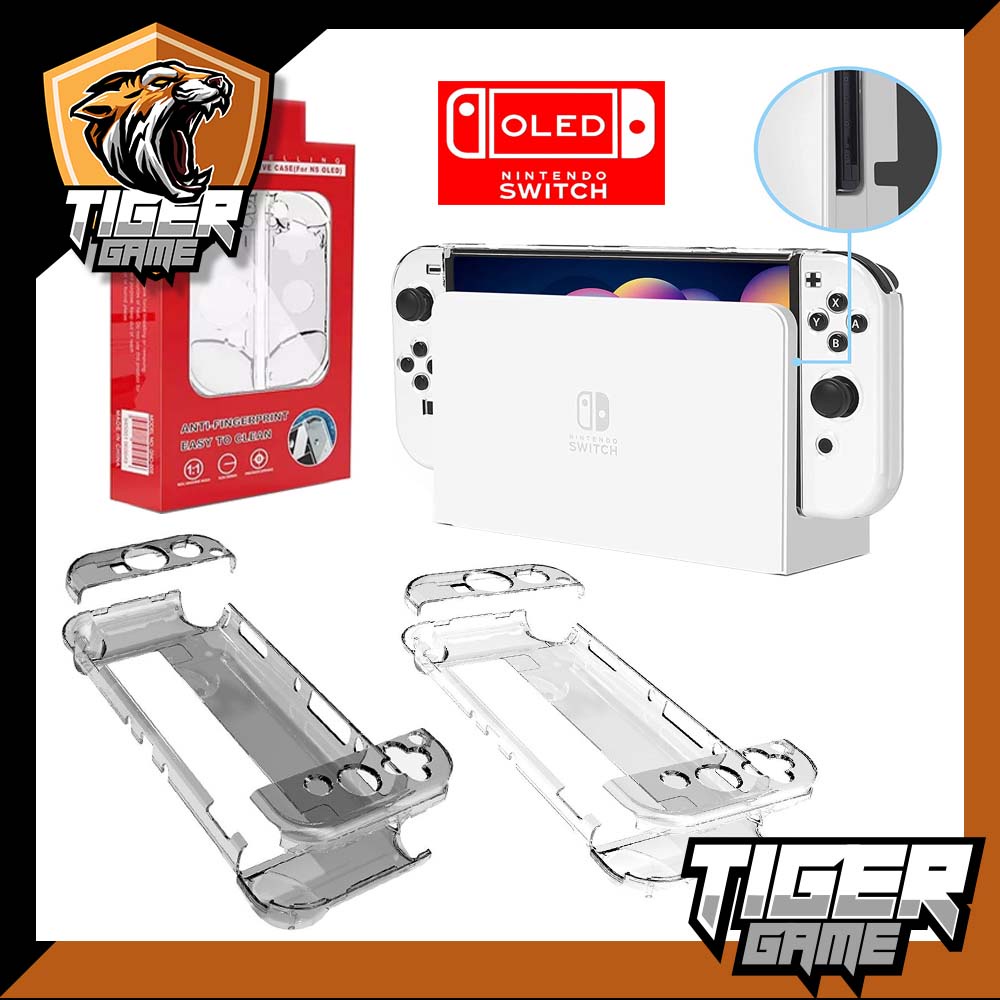 กรอบใส Nintendo Switch OLED ใส่ Dock ได้ (เคสใส Switch OLED)(Nintendo Switch Oled Case)