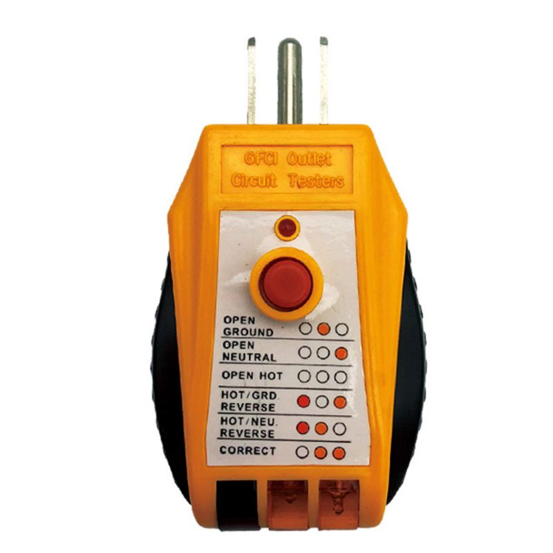 Yao Abs Socket Tester Receptacle Tester Outlets Universal Safety Checking Tester แรงดันไฟฟ ้ าและปัจจุบันตรวจสอบ Gadgets Porta