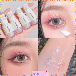 Sushen อายแชโดว์ เนื้อลิขวิด กลิตเตอร์ กันน้ํา ติดทนนาน 6 สี