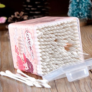 Cotton Bud ปลายแหลม 1ด้าน 200ก้าน /1กล่อง  อุปกรณ์สักคิ้ว