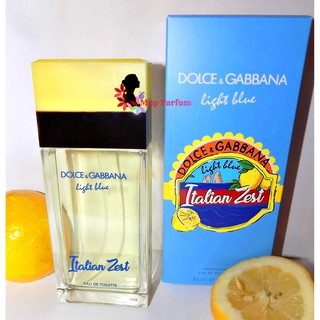 Dolce &amp; Gabbana Light Blue Italian Zest Pour Femme Edt For Women 100 ml. ( กล่องซีล )