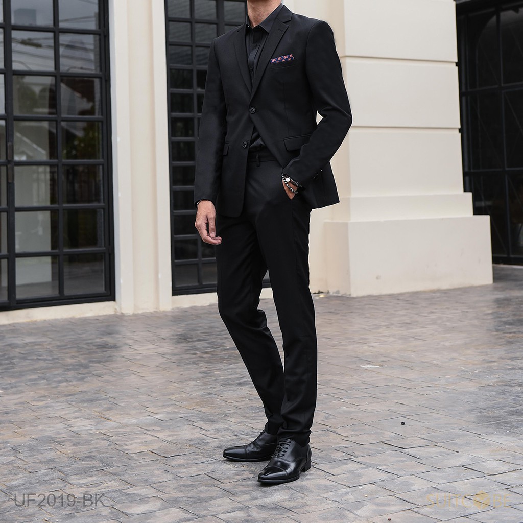 SUITCUBE กางเกงทำงานสีดำ ใส่สบาย ระบายอากาศได้ดี  ราคานี้ทีนี่เท่านั้น รุ่น UF2019-BK-P