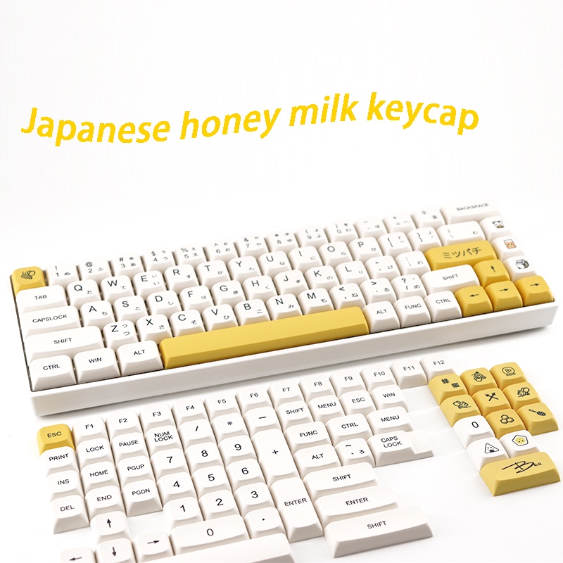Honey Milk Theme Keycaps Japanese PBT Keyboard Keycap XDA Profile 137