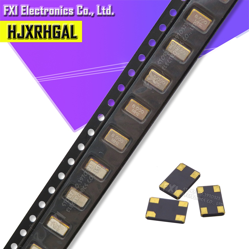 10PCS SMD 3225 SMD passive ควอตซ์คริสตัล osciler 8Mhz 10Mhz 12Mhz 16Mhz 20Mhz 24Mhz 26Mhz 30Mhz 32Mh