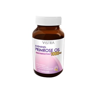 VISTRA Evening Primrose Oil 1000 mg. (75 เม็ด) วิสทร้า อีฟนิ่งพริมโรส 1000