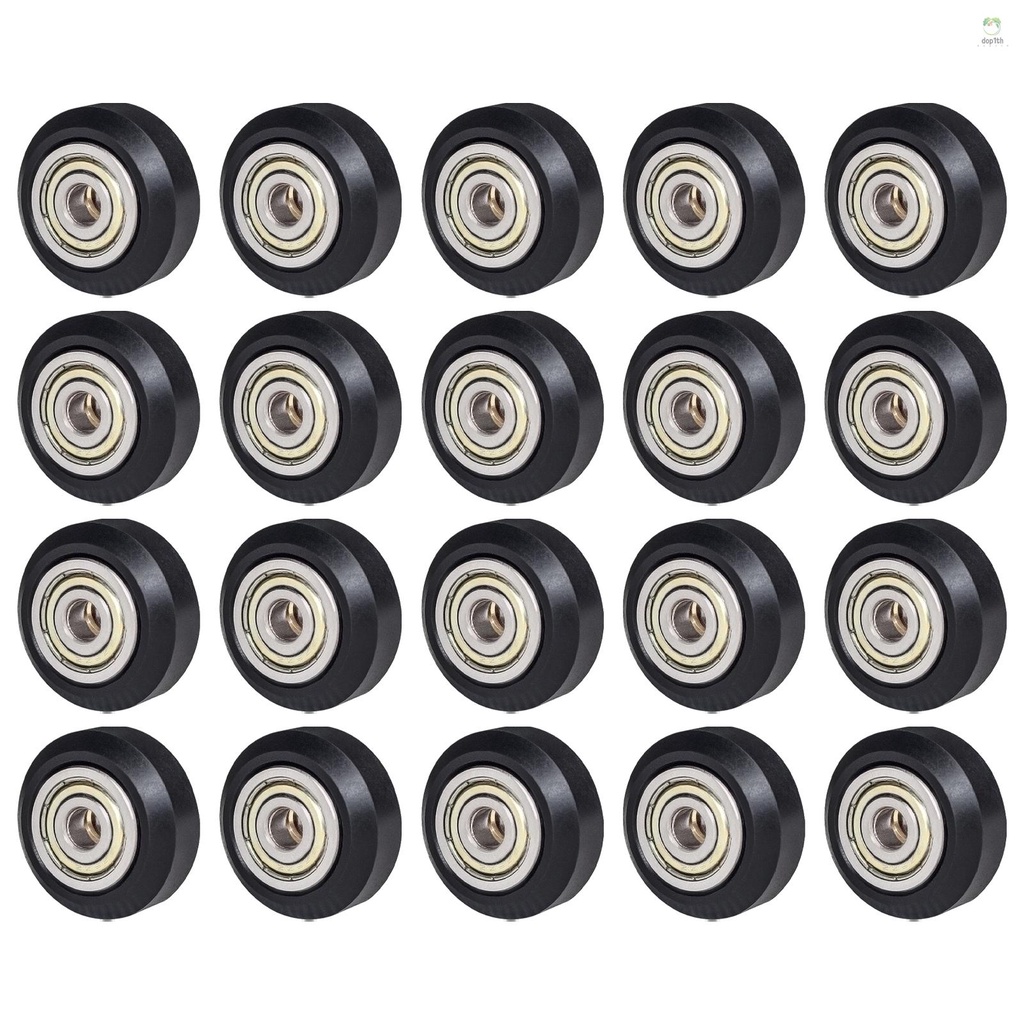 20pcs 3D Printer Parts POM Pulley Wheel 625zz Idler Pulley Gear Passive Round Wheel Compatible with Creality Ender 3 CR-10 CR-10S