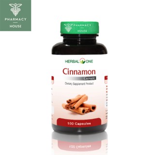 Herbal one cinnamon 100 capsules ชินนามอน อบเชยเทศ