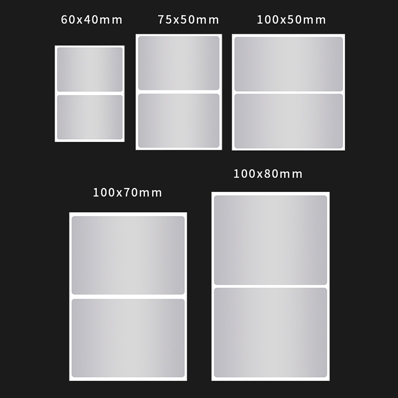 สติกเกอร์ฉลาก Pet กันน้ํา สีเงินมันวาว ฉลากสร้างสรรค์ ฉีกได้ 108 แผ่น
 - รูปที่ 3