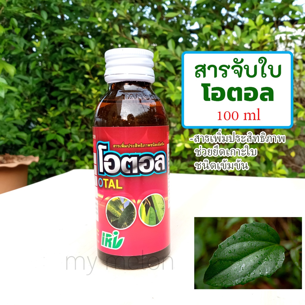สารจับใบ ชนิดเข้มข้น ตราโอตอล 100ml ช่วยเพิ่มประสิทธิภาพของปุ๋ย/ยาป้องกันกำจัดศัตรูพืช ช่วยการยึดเกาะใบ – โปรปัง
