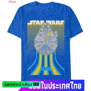 เสื้อยืดแขนสั้น Star Wars Mens Falcon Speed Graphic T-Shirt Popular T-shirts