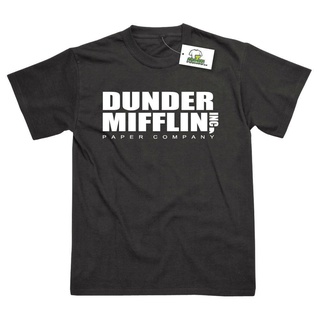 『Classic All-match』เสื้อยืดแขนสั้นลําลอง ผ้าฝ้าย พิมพ์ลาย Dunder Mifflin Paper Ltd แฟชั่นฤดูร้อน สําหรับสํานักงาน