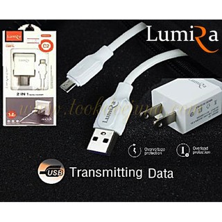 2 in 1 travel charger LUMIRA C2 ,Type-c,Micro usb