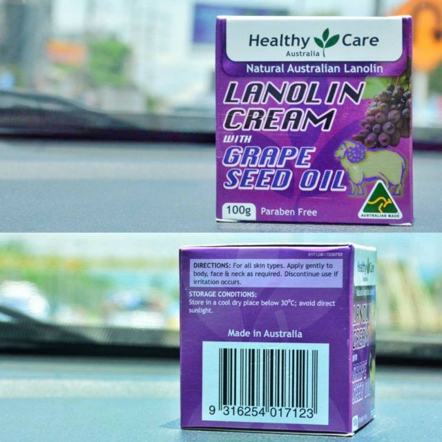 Healthy Care Lanolin Cream with Grape Seed Oil(100g)