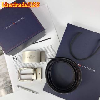 TOMMY HILFIGER Belt and Buckle Set ของแท้ ราคาถูก