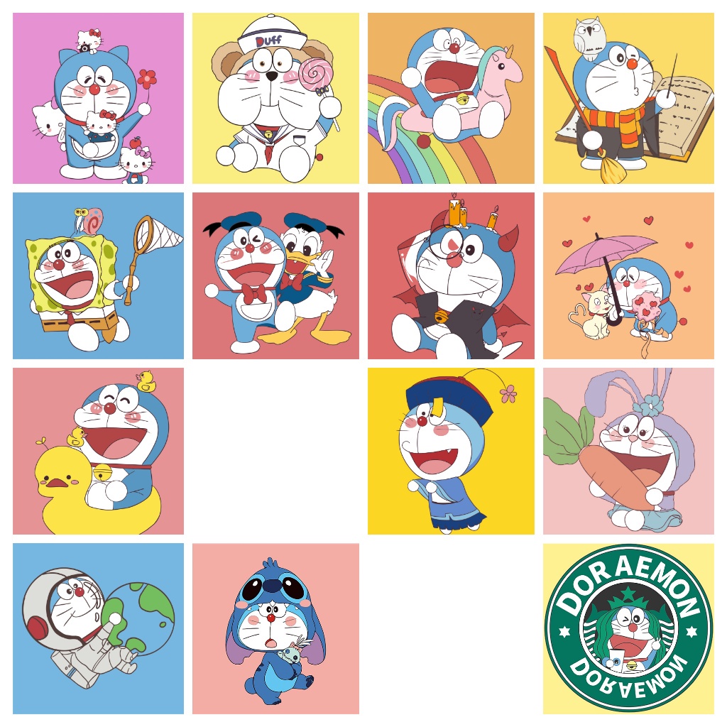 ภาพวาดสีน้ํามันคอสเพลย์รูปโดเรมอน Pbn Diy ขนาด 20x20 ซมสําหรับเด็ก