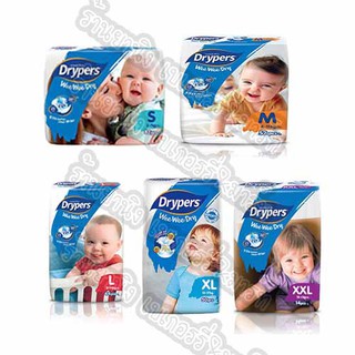 💙แพมเพิส Drypers Wee Wee Dry💙 ผ้าอ้อมเด็กแบบเทปกาว ของแท้ มีครบไซส์ ราคาถูก