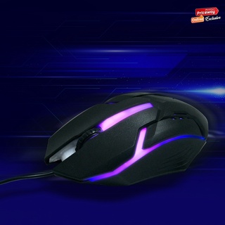 SASTAKE เมาส์เกมมิ่งมีสาย เปลี่ยนสีได้ 8 เฉดสี เมาส์เกมเมอร์ Mouse Wired Mouse Gaming Mouse  DPI  800/1200/1800