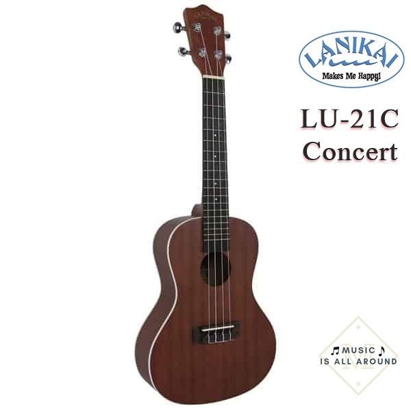 อุ๊คคูเลเล่ไซส์คอนเสิร์ต Lanikai LU-21C งานไม้อย่างดี
