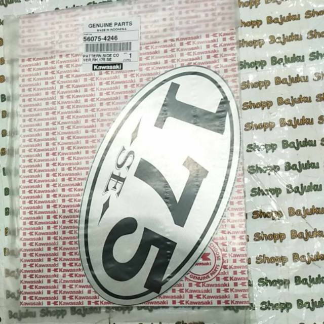 KAWASAKI W175 W 175 SE SILVER ORIGINAL KAWASAKI STRIPPING STICKER