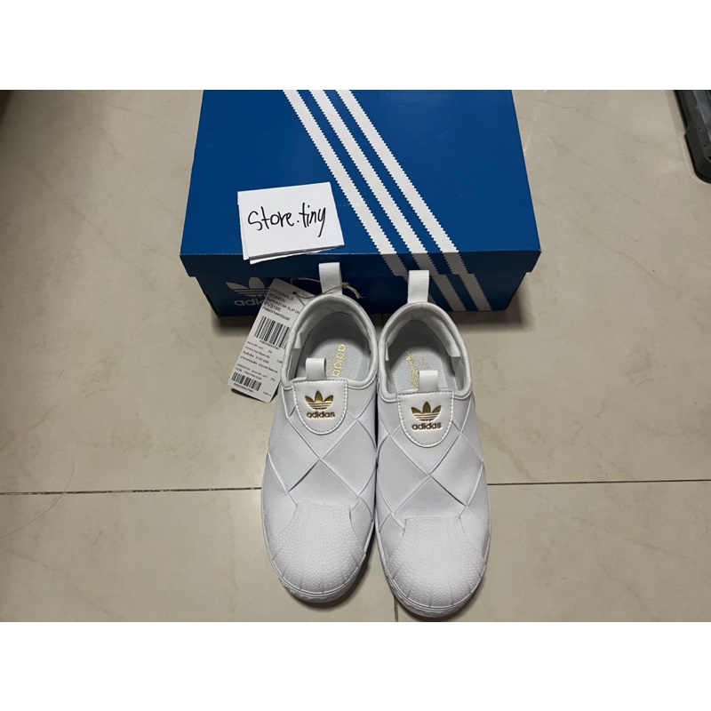 [แท้💯]Adidas Superstar slip-on รองเท้าสีขาว