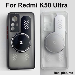 เคสโทรศัพท์มือถือ แบบแม่เหล็ก ระบายความร้อน สีโปร่งใส สําหรับ Xiaomi Redmi K50 Ultra Mi 12T Pro