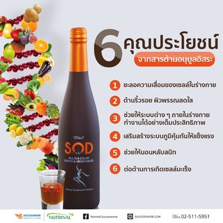 S.O.D MORE  ผลิตภัณฑ์เสริมอาหารบำรุงสุขภาพช่วยในต่อต้านอนุมูลอิสระ