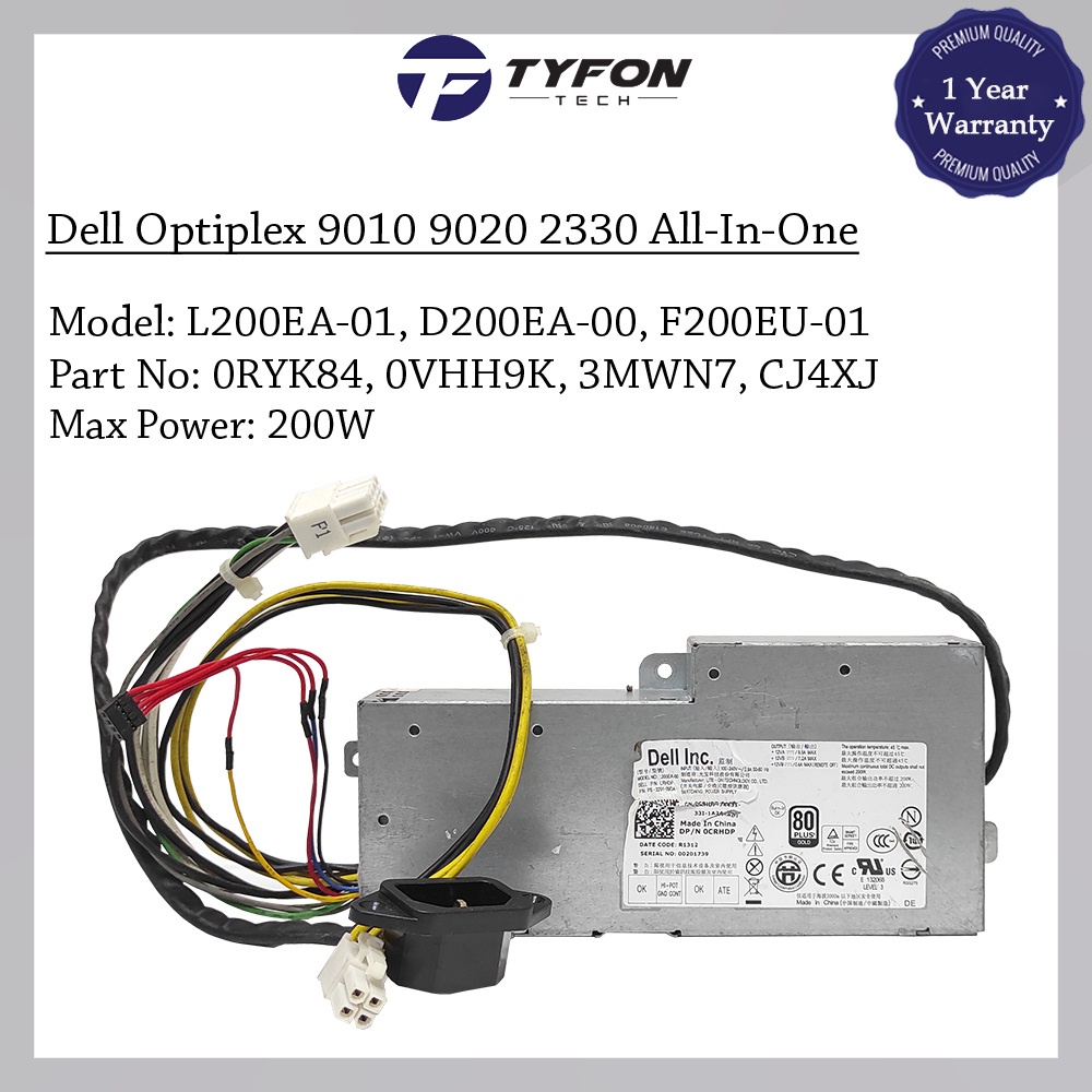 Dell Optiplex 9010 9020 2330 All-In-One Power Supply PSU 200W L200EA-01 L200EA-00 D200EA-00 (ตกแต่งใ