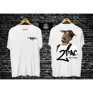 2PAC เสื้อยืด TUPAC ที่ได้รับแรงบันดาลใจจากเสื้อยืดวินเทจคลาสสิกวินเทจหลวมเสื้อยืดคุณภาพสูง20 x&gt;R