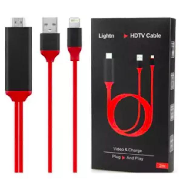 ลดราคา สาย Lightning HDMI Cable สาย iPhone To TV เชื่อมต่อ iPhone/iPad เข้ากับทีวี เสียบปุ๊บโชว์ปั๊บ（ชาร์จแบต iphoneได้ #ค้นหาเพิ่มเติม Anycast Capture Card USB ตัวแปลงสัญญาณ Wifiเครื่องขยายเสียงไร้สาย