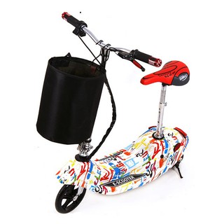 สกู๊ตเตอร์ไฟฟ้า scooter ไฟฟ้านั่งได้ ลายกราฟิก หลากหลายสี