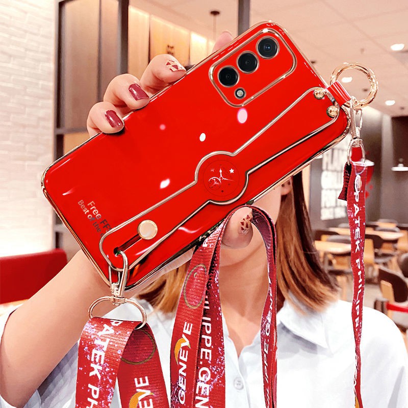 OPPOa93 เคสโทรศัพท์มือถือหญิงสายรัดข้อมือ PEHM00 ป้องกันซิลิโคน anti ...