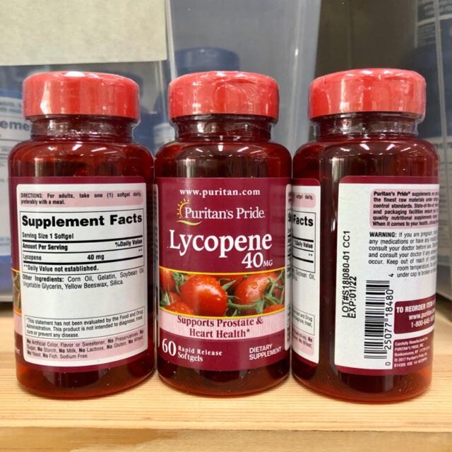 🈟⛮🏟Puritan’s Pride [8v Lycopene 10/20/40mg 60/100 softgels ใหญ่สุดถูกสุดในไทย] ส่ง 22บ สารสกัดจากมะเ