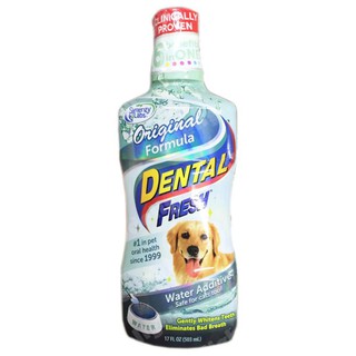 Dental Fresh Dog Dental Care Original Formula Eliminate Bad Breath 503ml(1bottle)น้ำยาขจัด กลิ่นปาก สุนัข และ แมว 503มล