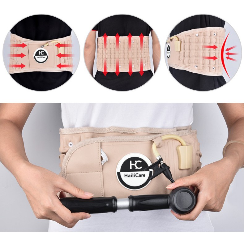 (สินค้ามีพร้อมส่ง)เข็มขัดพยุงหลังแบบสูบลม พยุงเอว Back Support Belt บล็อคหลัง แบบสูบลม - รูปที่ 3