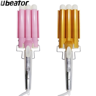 Ubeator 110-240 โวลต์เมจิกสีชมพูทองผม Curlers ลูกกลิ้งไฟฟ้าขดเซรามิกเกลียวผมดัดผมเหล็กไม้กายสิทธิ์เครื่องลูกกลิ้ง Beadm 19 22 25