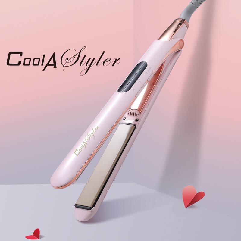 ** Cool A Styler Pink gold lcd ที่หนีบผม (มือสอง)