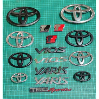 Trd SPORTIVO โลโก้ด้านหน้า โครเมี่ยม และสีดําด้าน สําหรับ TOYOTA VIOS 2013-2021 YARIS 2019-2021