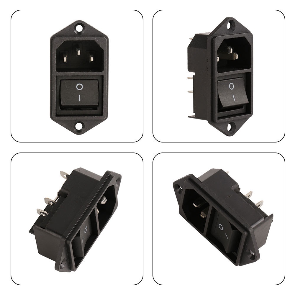 [CSS] 1 PC Iec320 C14 ซ็อกเก็ตสายไฟ Ac และสวิตช์โยกสวิตช์โยก 250V 15A Sa172 P0.11 ราคา ถูกที่สุด ดีลบีเคเค แกลเลอรีภาพที่ 5