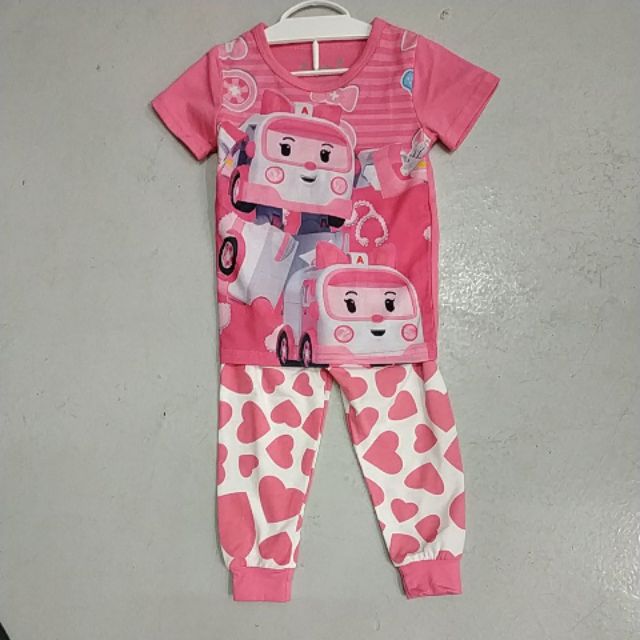Robocar Amber Kids Girls Sleep Set/ชุดนอน 9-12 เดือน