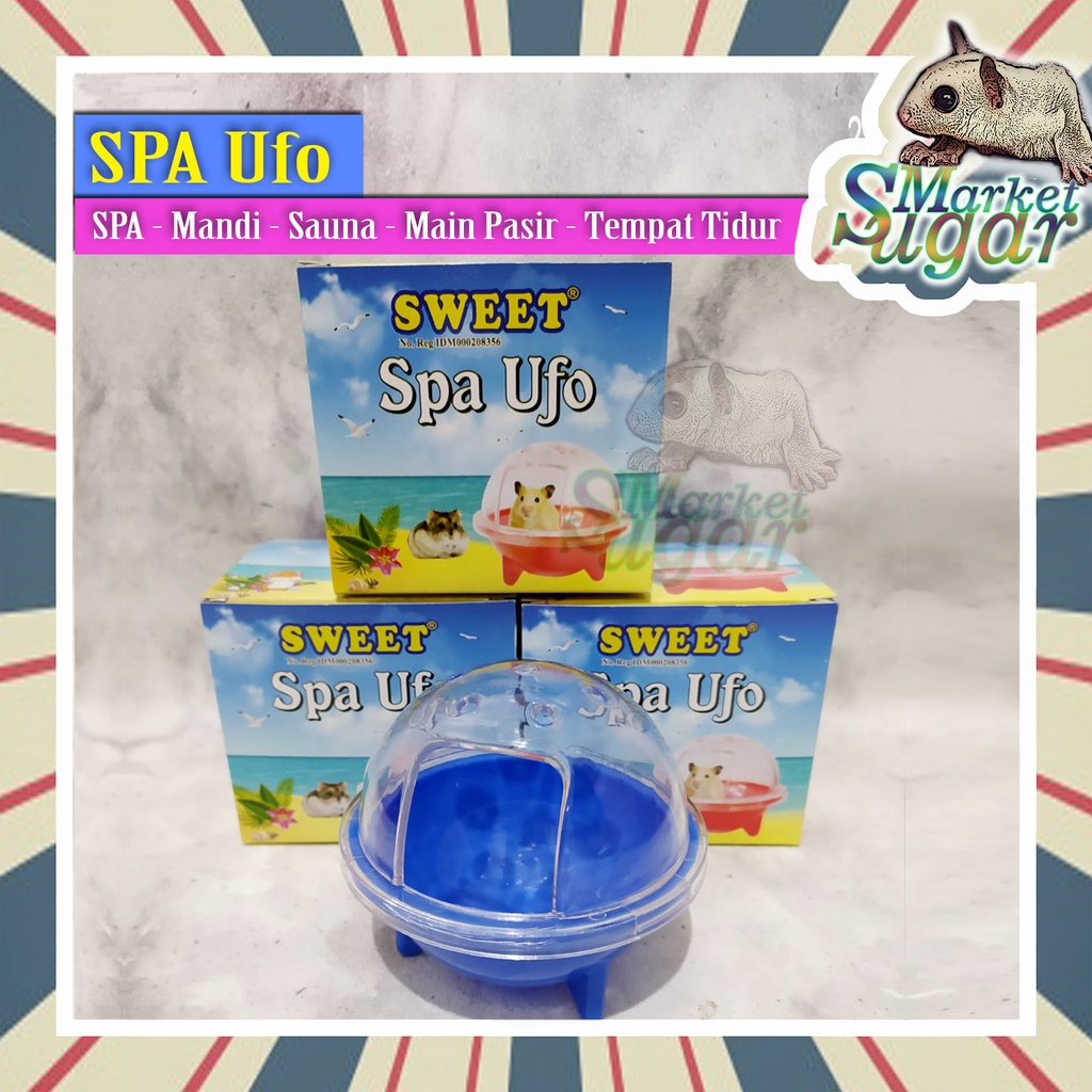 Hamster Ufo Spa - Hamster Bath - Hamster Sand Container - Toilet - ของเล่นหนูแฮมสเตอร์