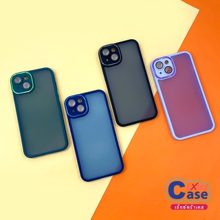 REALME 5 5i 6i c3  c21y c25y c11(2021) C35 REDMI NOTE10(5G) NOTE11(4G) เคสขอบสีหลังขุ่นกันเลนส์กล้อง ขอบสี เลนส์เงา