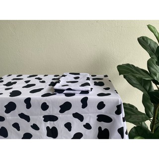 ผ้าเมตร ผ้าหลา ผ้าปูโต๊ะ ผ้าพร็อพ ผ้าลายวัว 🐄
