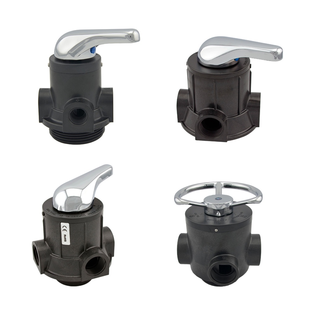 F56 Series Manual backwash activated carbon filter valve F56A/F56E/F56F ABS/PPO Multi-port Valve for