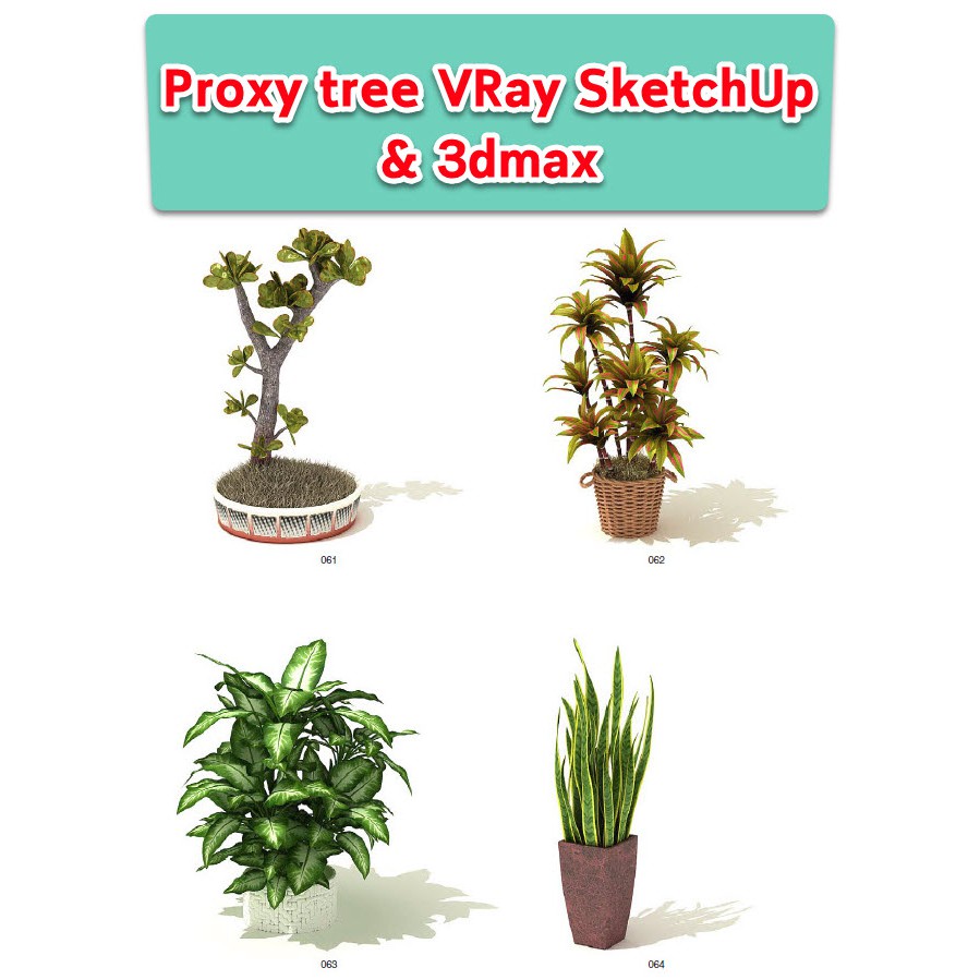 Proxy tree for VRay SketchUp & 3dMax (Archmodel v.41)